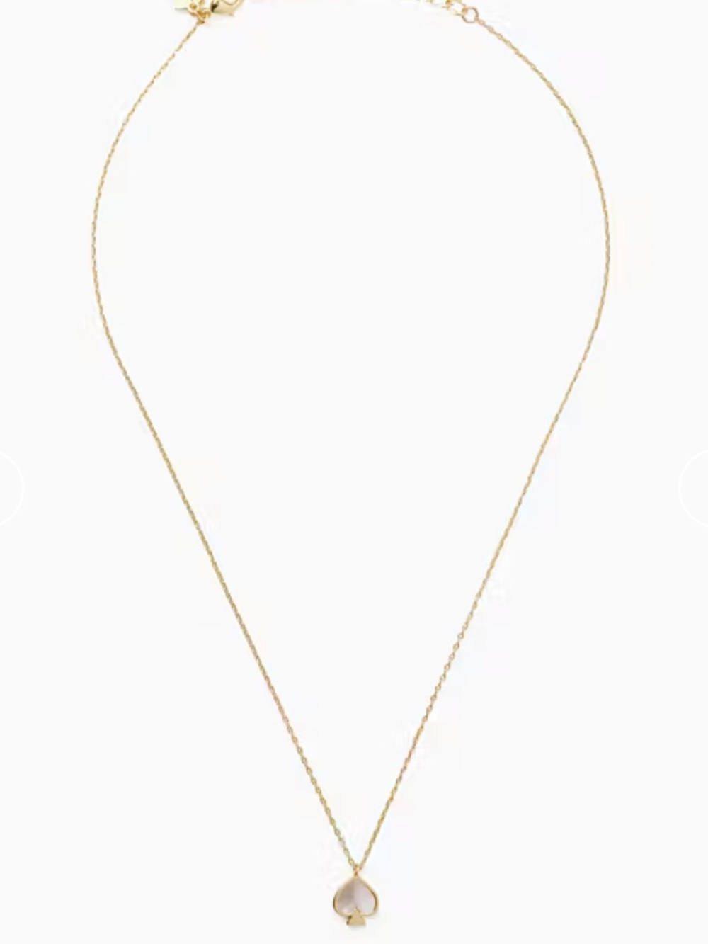 Kate Spade Gold Reversible Drop Necklace